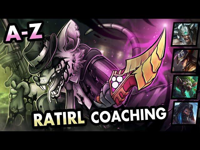 A-Z TOP LANE, RATIRL COACHING ON TWITCH