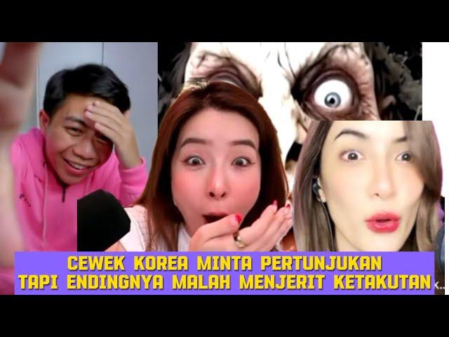 Heriss skuyy prank cewek korea ini, ekspresinya bikin ngakak