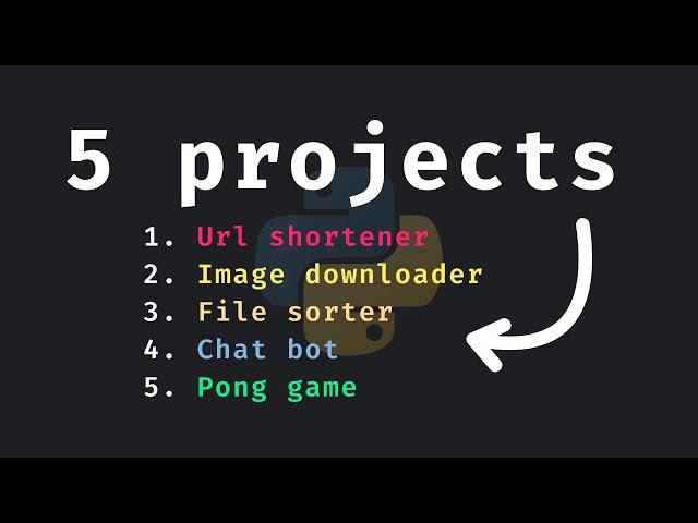 5 Great Python Project Ideas