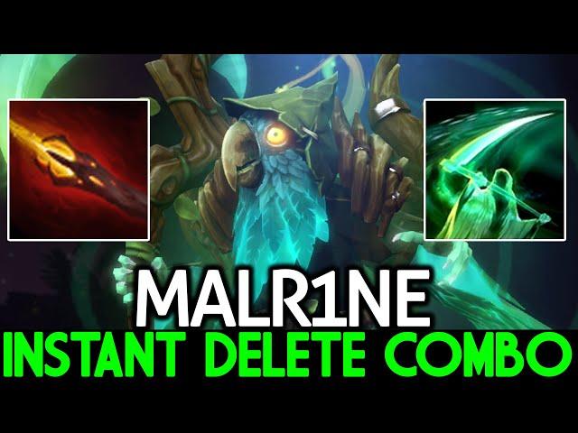 MALR1NE [Necrophos] Instant Delete Combo with Dagon Build Dota 2