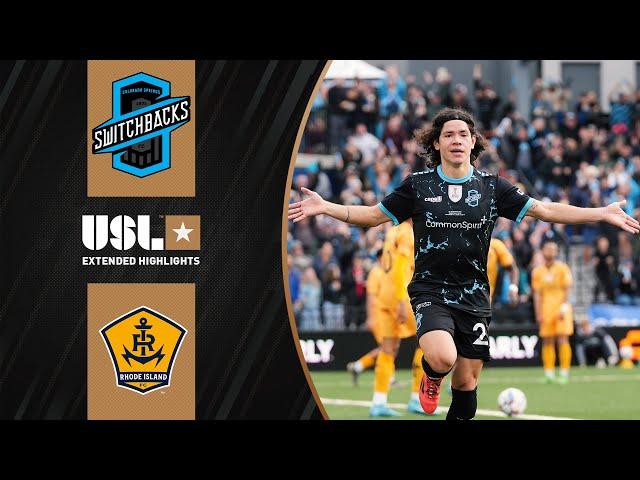 Colorado Springs vs. Rhode Island: Extended Highlights | USL Championship Final | CBS Sports Golazo