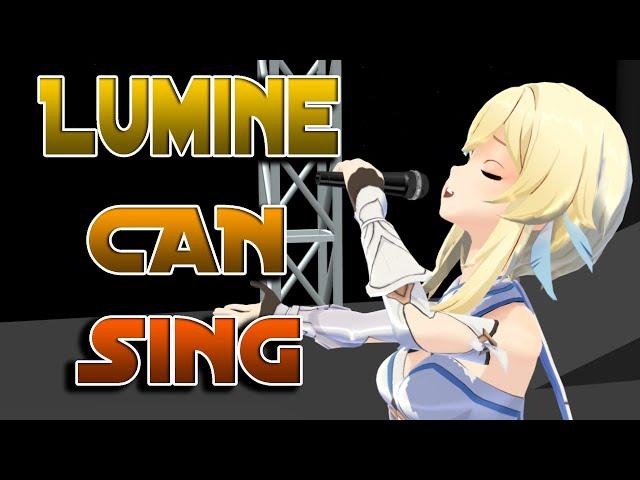 Lumine Sings For Aether MMD | Genshin Impact