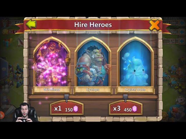 Rolling 22000 Gems For FIRST Pumpkin Duke Castle Clash