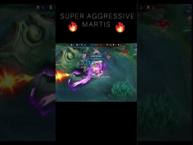 SUPER AGGRESIVE MARTIS SAVAGE #mobilelegends #letuzawa #mlbb #mlbbxjujutsukaisen #ingame #martisml