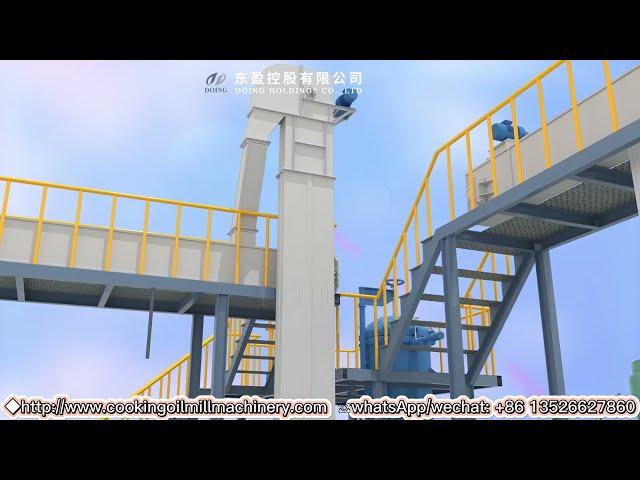 Large scale edible oil mill plant video edible oil production line cooking oil processing plant