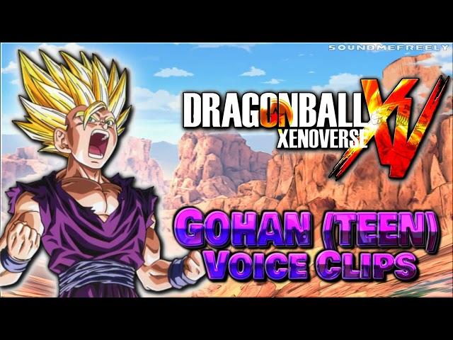 All Gohan (Teen) Voice Clips • Dragon Ball Xenoverse • All Voice Lines • 2015
