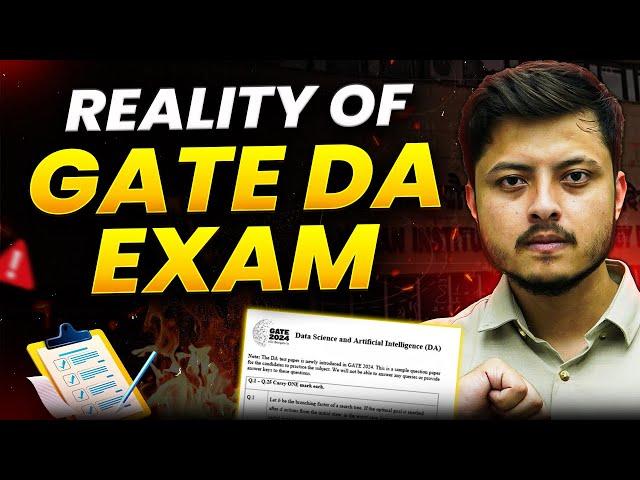 Reality of GATE DA exam