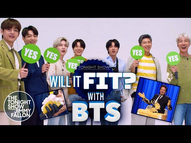 Will It Fit? with BTS | The Tonight Show Starring Jimmy Fallon