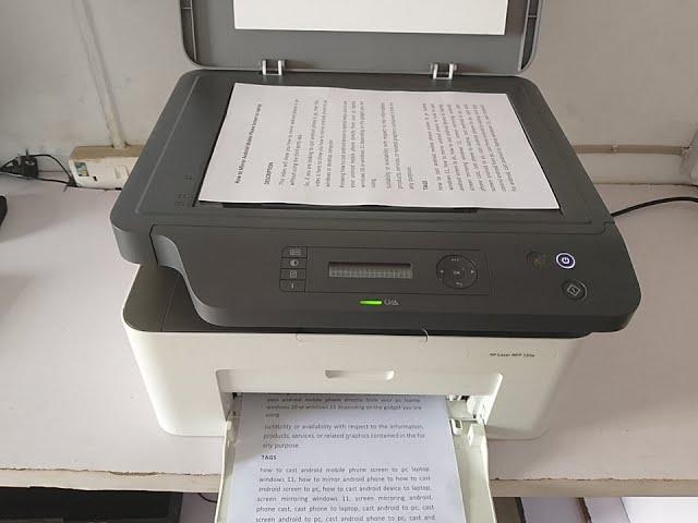 How to copy documents using an HP printer [HP Laser MFP 135a for printing and copying documents]