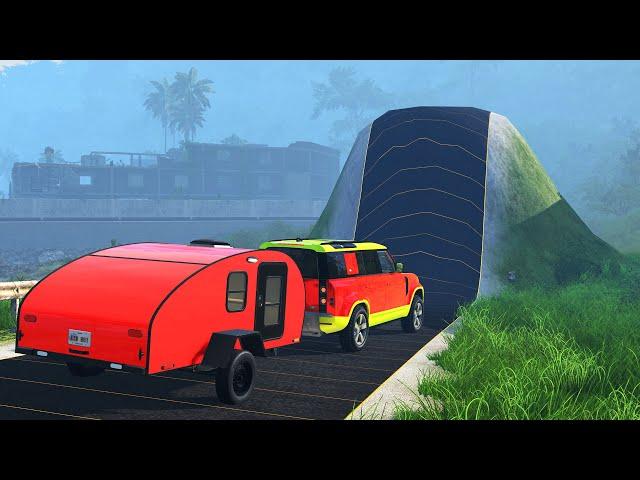 Cars vs Giant Bulge #3 ▶️ BeamNG Drive