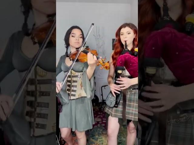 Drunken Sailor - Malinda bagpipe and fiddle duo with Mia Asano