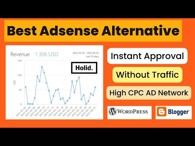 Best AdSense Alternative AD Network | High CPC Ad Network , Instant Approval | Without Traffic