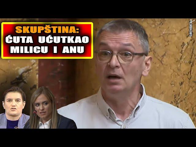 Skupština - Ćuta naterao Milicu da pobeli zbog Vučića, a onda Brnabićki začepio usta za sve pare!