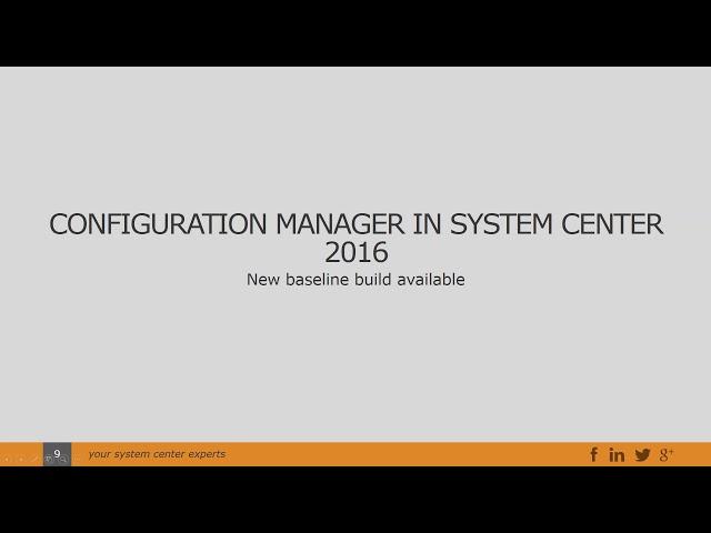 Configuration Manager for System Center 2016