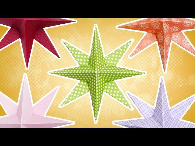 Paper Star Ornaments | Easy Danish Stars