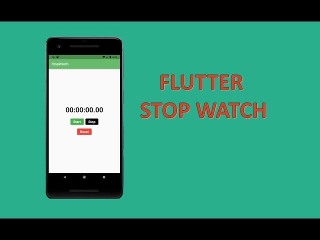 Flutter StopWatch | Speed Code 