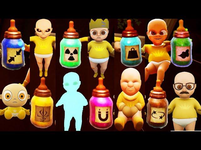 Baby In Yellow Black Cat - All Bottles Effects Ending Secrets Puzzles Full Gameplay Walkthrough