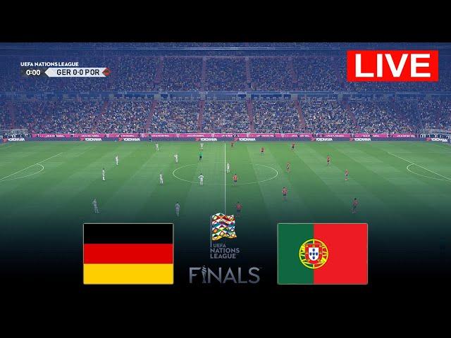 LIVE : Germany vs Portugal | UEFA Nations League 2025 Semifinal | Full Match Streaming PES