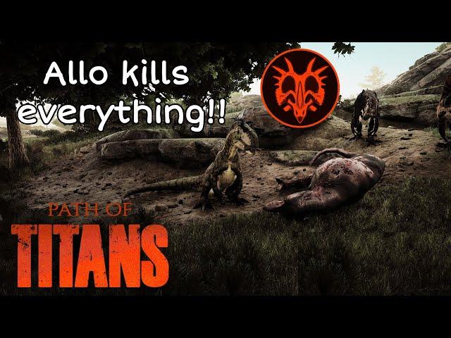 The Isle players try to play Allosaurus in Path of Titans || PoT Allo Gameplay