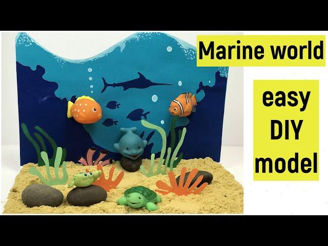 Marine life model | Underwater model | Easy aquarium model | Ocean model | DIY project