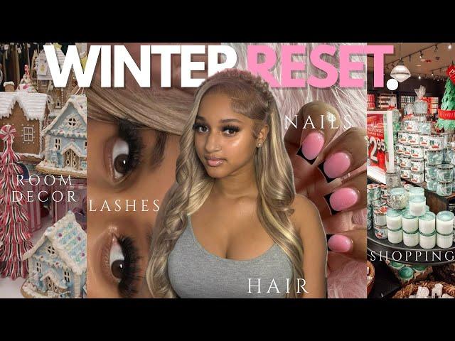 Winter Monthly Reset: Christmas room decor shopping + hair + nails + lashes & MORE | Dorsanee Hair