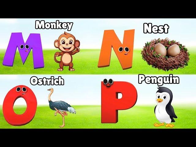 A For Apple B For Butterfly | Abc Phonics song for toddlers | Abcd Song| #preschoollearning