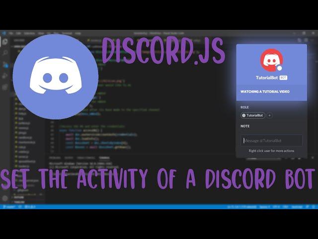 Discord.js How to Set the Activity of a Discord Bot