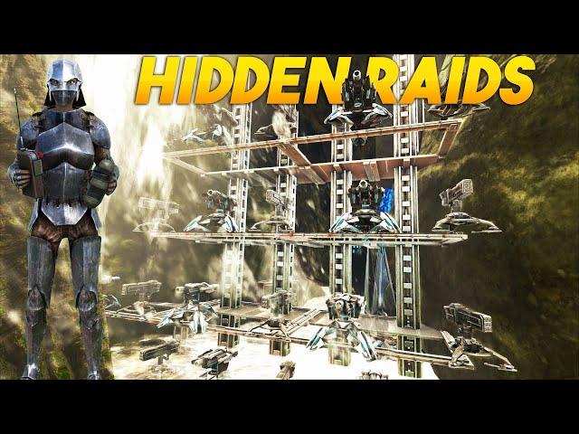 We RAIDED A Hidden Waterfall RATHOLE For HUGE LOOT - ARK