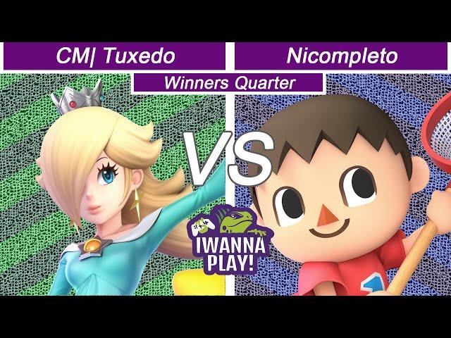 IWanna Smash 62 - CM| Tuxedo (Rosalina) Vs Nicompleto (Villager) - Winners Quarter