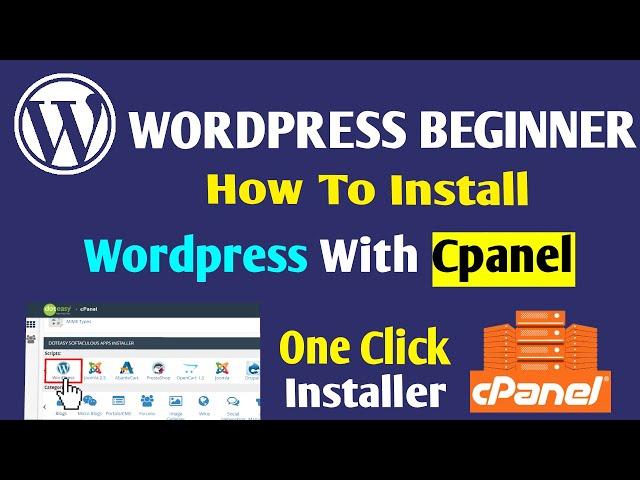 Install WordPress in C-Panel (Softaculous Apps Installer) - How To Install Wordpress