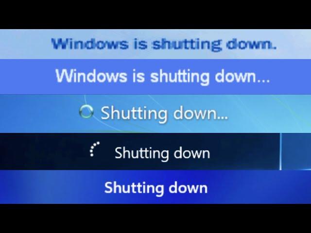 Windows Shutdown Screens! (95 - 11 + Betas)