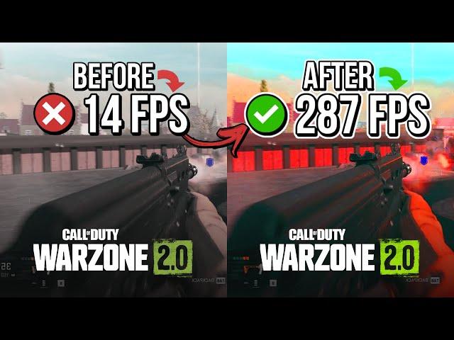  COD MODERN WARFARE 2 & WARZONE 2.0: HOW TO BOOST FPS AND FIX FPS DROPS / STUTTER| Low-End PC️