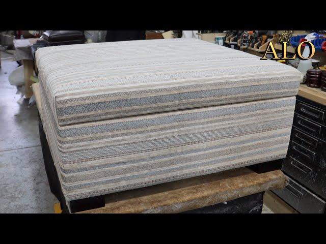 DIY - HOW TO UPHOLSTER A STORAGE OTTOMAN - ALO Upholstery