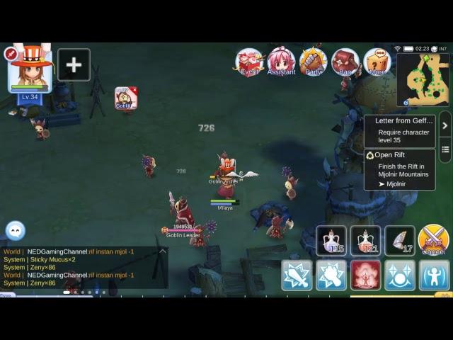 Ragnarok Mobile - Knight leveling / Global Server / Russian Commentary