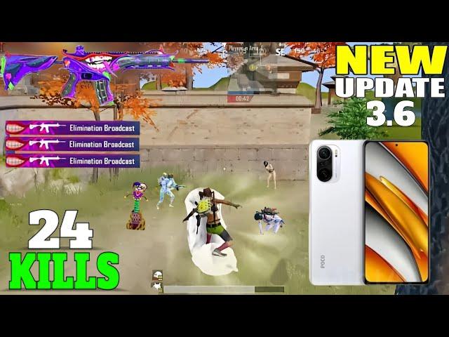 POCO F3PUBG!BGMI GAMING TEST!AFTER NEW UPDATE 3.6 120FPS LIVIK GAMPLAY