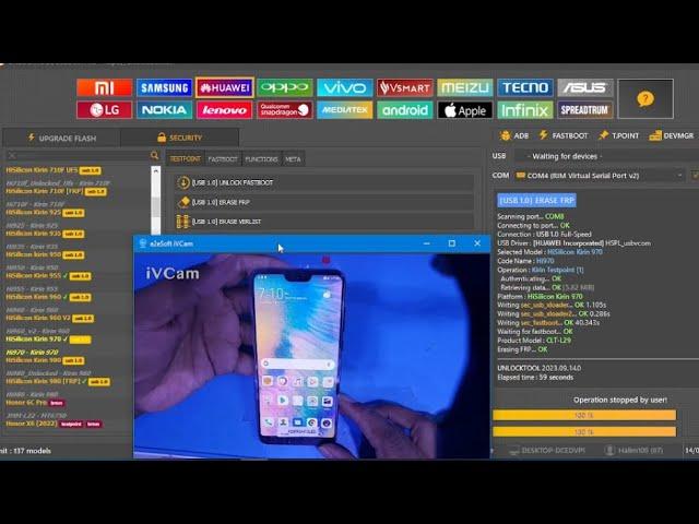 BOOM!!! Huawei P20 Pro CLT L29  Remove Google account lock unlock tool frp