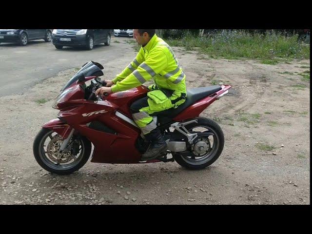 Honda VFR800 VTEC without exhausts!V8 sound.Прямоток,без глушителя!