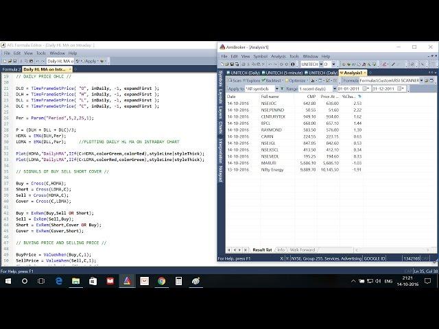 How To Implement Trading Strategy Code And Scan for Stock Selection in Amibroker Basics for beginner