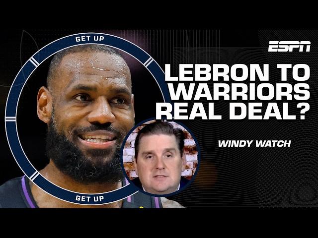 LeBron James TEAMING UP with Steph Curry & the Warriors POSSIBLE?  WINDY'S WATCHING! | Get Up