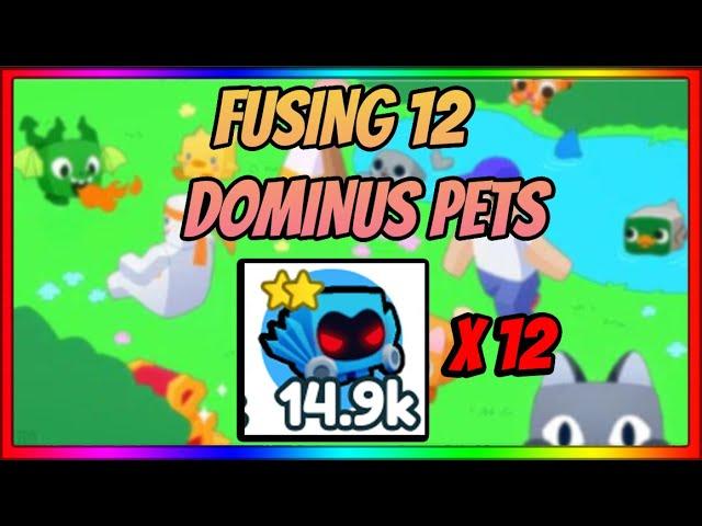 What Happens If You Fuse 12 Dominus Pets | Pet Simulator X