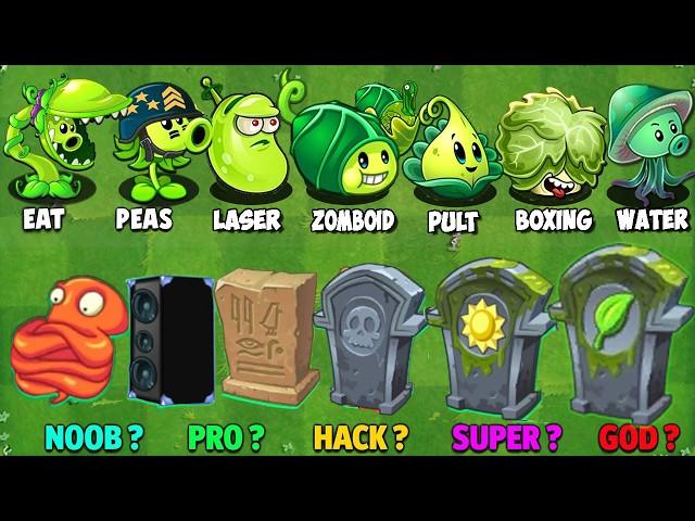 All GREEN Plants Vs All Item Gravestones - Who Will Win? - PvZ 2 Plants Vs Plant