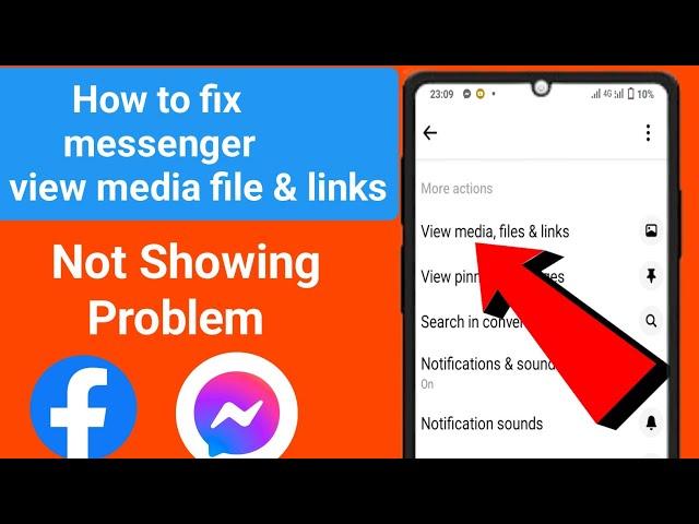 Fix Messenger issues today 2023 | Facebook messenger problem | messenger view media files & links