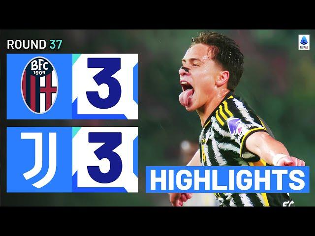 BOLOGNA-JUVENTUS 3-3 | HIGHLIGHTS | Juve come back from THREE goals down | Serie A 2023/24