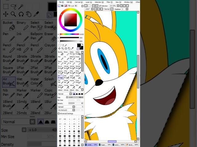 #tails #milesprower #tailsthefox #sonicthehedgehog #speedpaint #fanart #tailsprower