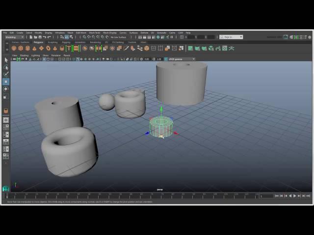 Maya Basics - Creating primitive objects