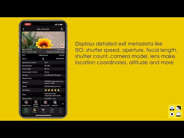 How to view Photo Exif Metadata on iPhone or iPad