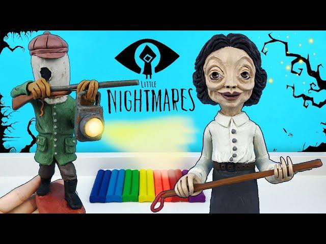 The teacher and the Hunter from the game Little Nightmares 2 | Sculpt figures from plasticine