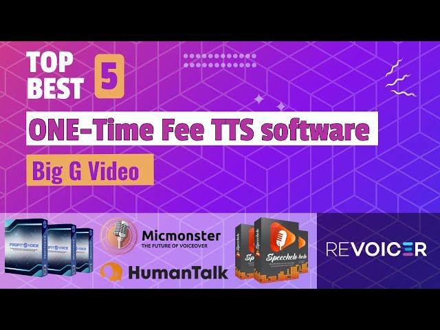 Top 5 Text to Speech software - One Time Fee - No subscriptions