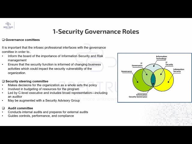 05 CISSP Domain 1  Information Security roles By Eng Ahmed Abdelhamid   Arabic