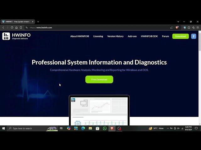 HOW TO DOWNLOAD AND INSTALL HWiNFO - TOOL TO MONITOR AND ANALYZE WINDOWS HARDWARE INFO IN REAL-TIME